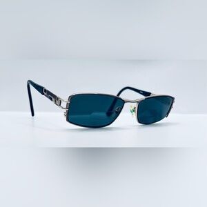 Splendor SP813 Gold Gunmetal Oval Sunglasses Frames Only